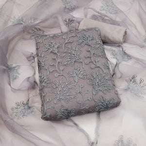 grey-floral-embroidered-organza-dress-material