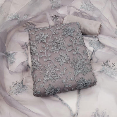grey-floral-embroidered-organza-dress-material