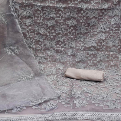 grey-floral-embroidered-organza-dress-material