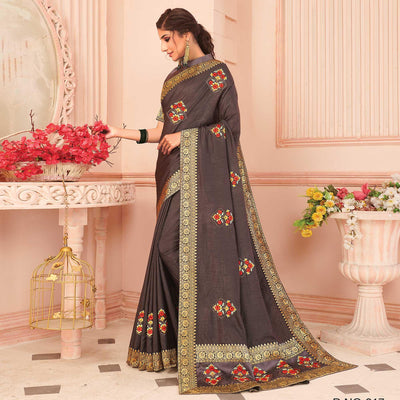 grey-floral-embroidered-vichitra-silk-saree-145549