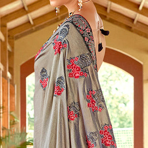 grey-floral-embroidered-vichitra-silk-saree-1