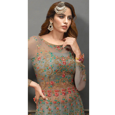 grey-floral-embroidered-with-handwork-soft-net-partywear-gown