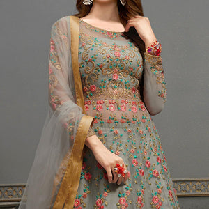 grey-floral-embroidered-with-handwork-soft-net-partywear-gown