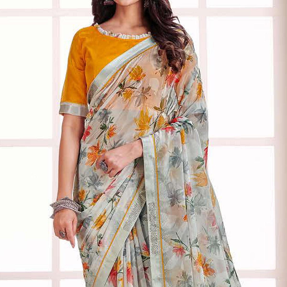 grey-floral-printed-brasso-saree-143722