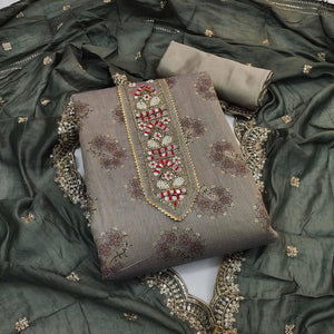 grey-floral-printed-chanderi-dress-material-142943
