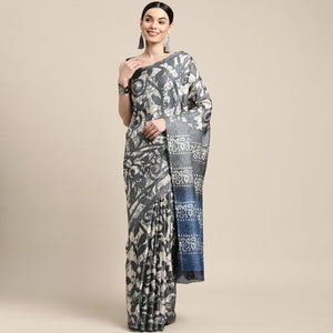 grey-floral-printed-cotton-silk-saree