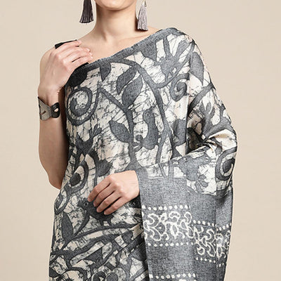 grey-floral-printed-cotton-silk-saree