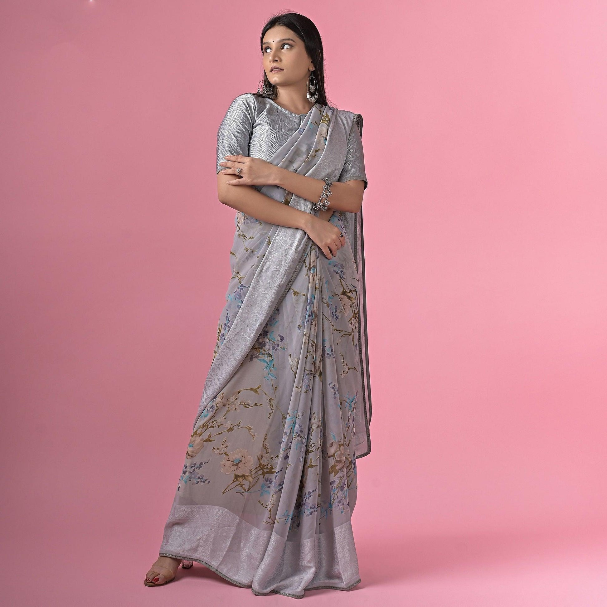 grey-floral-printed-georgette-saree-143694