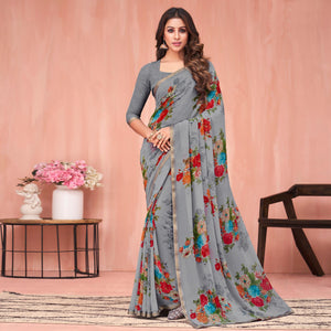 grey-floral-printed-georgette-saree-2