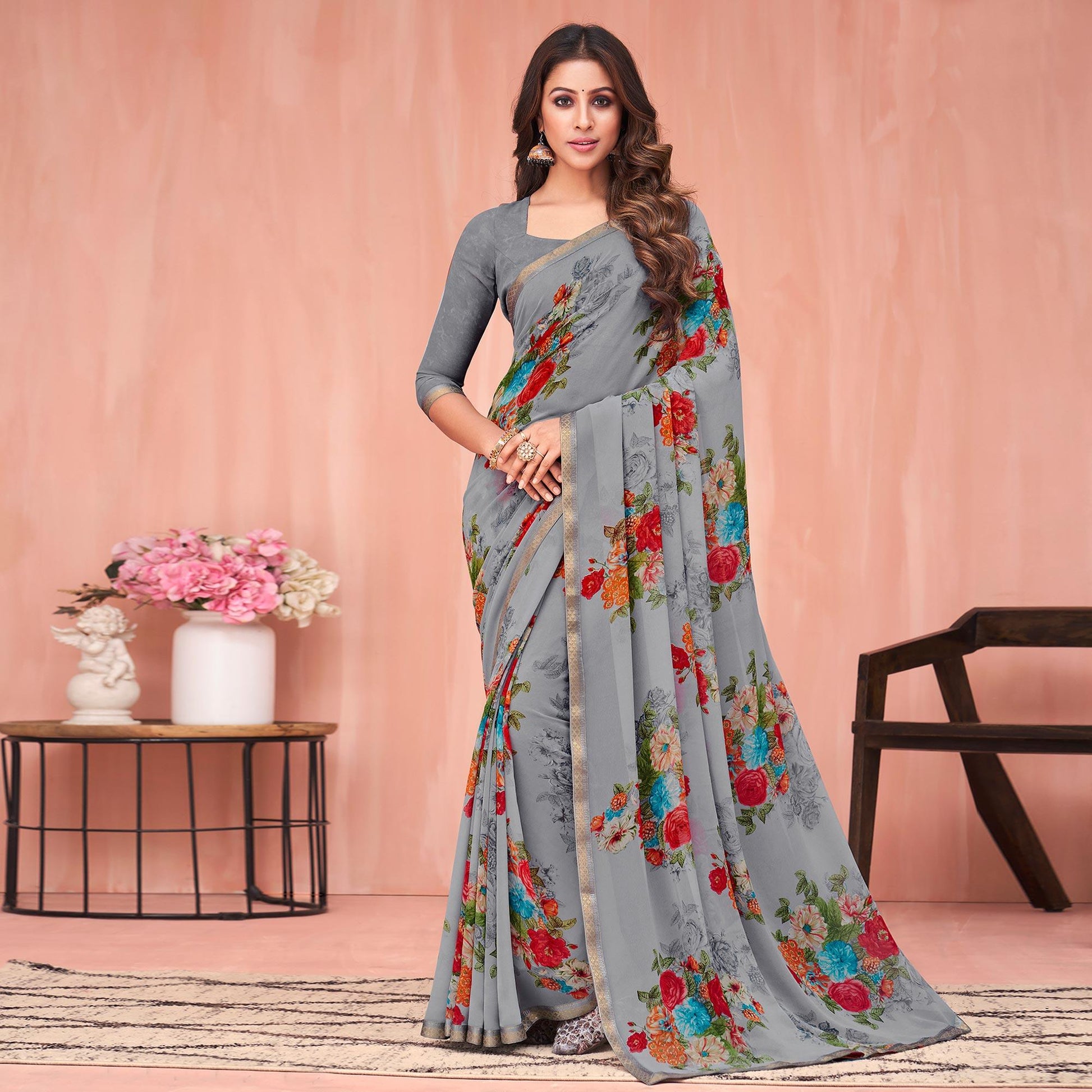 grey-floral-printed-georgette-saree-2