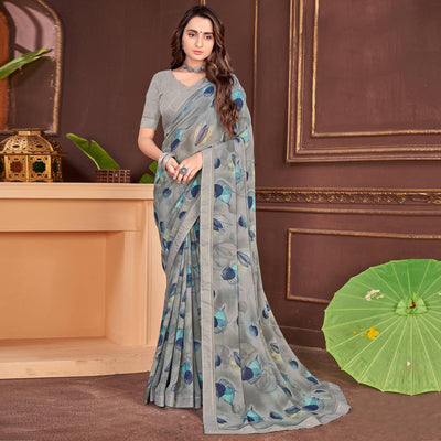 grey-floral-printed-georgette-saree-1