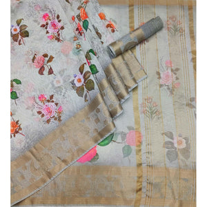 grey-floral-printed-linen-saree-144381