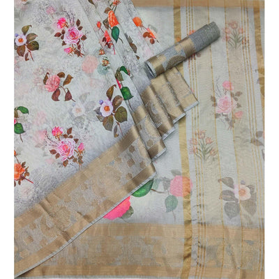 grey-floral-printed-linen-saree-144381