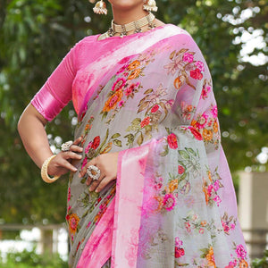 grey-floral-printed-linen-saree-145225