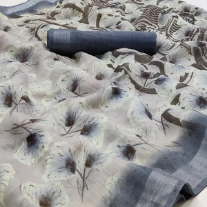 grey-floral-printed-linen-saree-145013