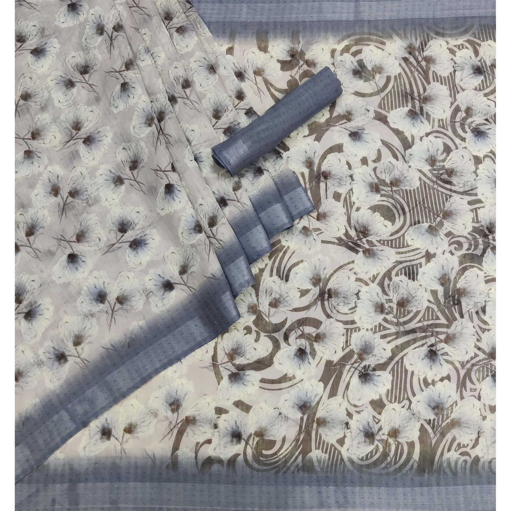 grey-floral-printed-linen-saree-145013