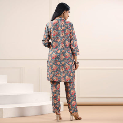 grey-floral-printed-muslin-kurti-pant-set