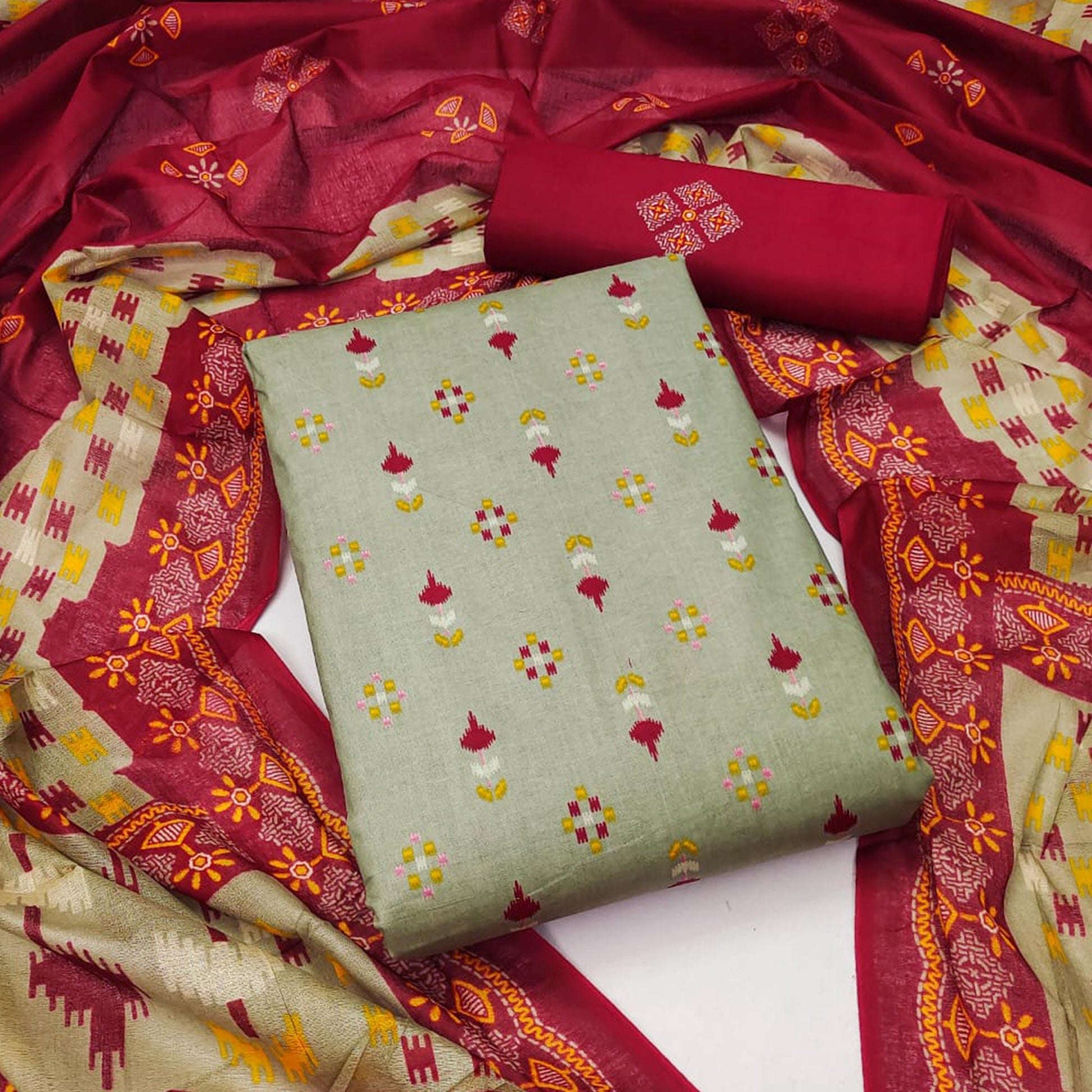 grey-floral-printed-cotton-blend-dress-material