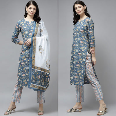 teal-blue-floral-printed-pure-cotton-salwar-suiit-1