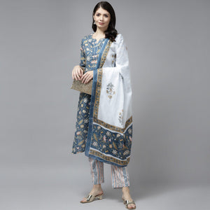 teal-blue-floral-printed-pure-cotton-salwar-suiit-1