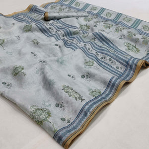 grey-floral-printed-pure-cotton-saree-144998