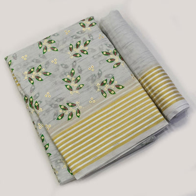 grey-floral-printed-pure-cotton-saree