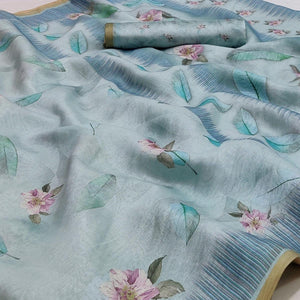 grey-floral-printed-pure-cotton-saree-145001