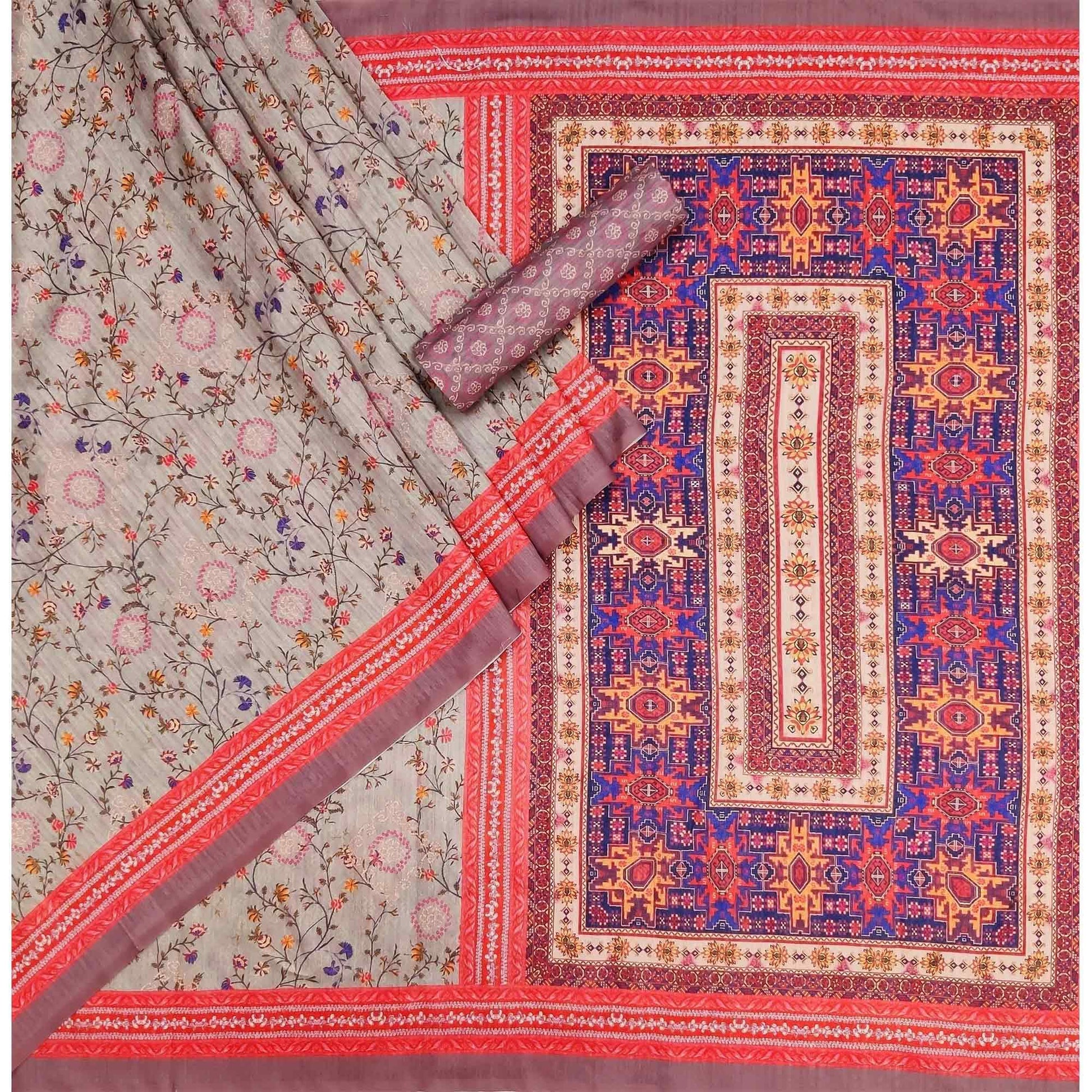 grey-floral-printed-pure-cotton-saree-145034