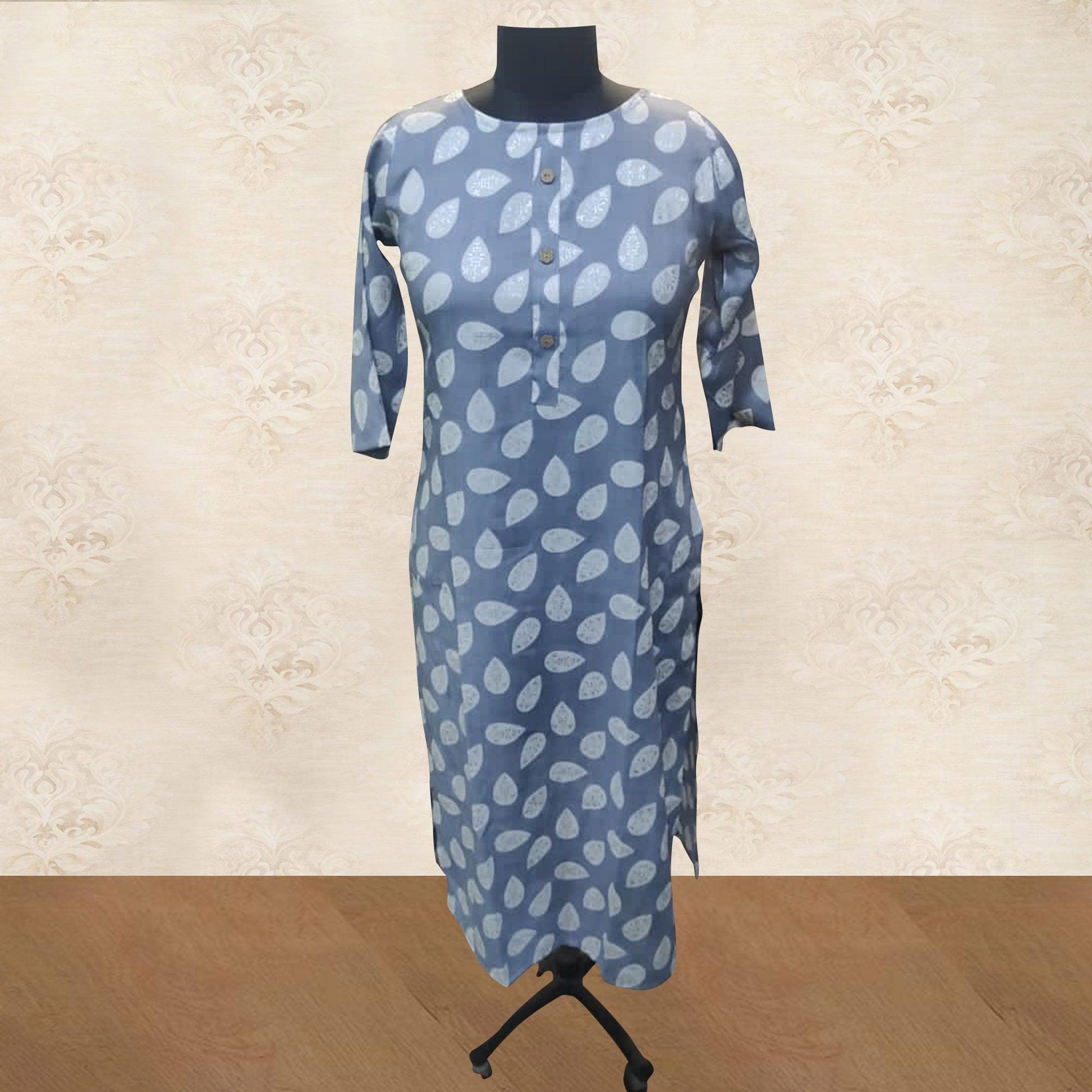 grey-floral-printed-rayon-kurti