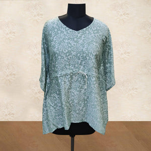 grey-floral-printed-pure-silk-kaftan-top-145124