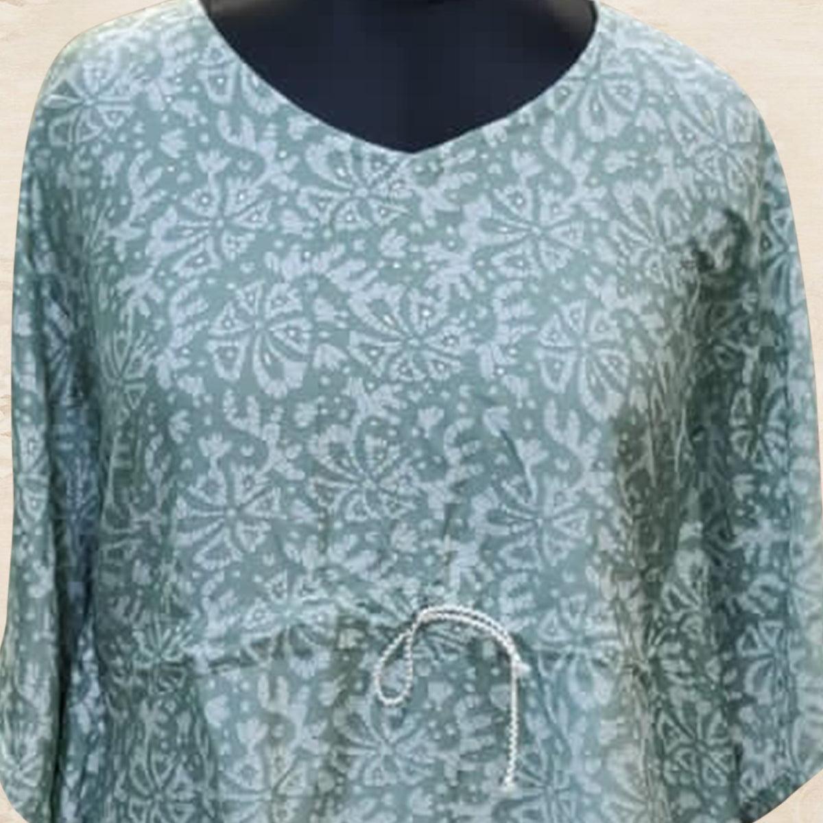 grey-floral-printed-pure-silk-kaftan-top-145124