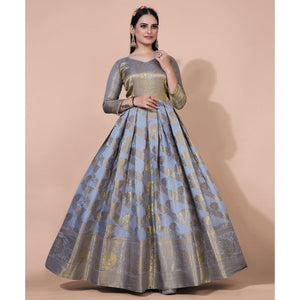 grey-floral-woven-jacquard-anarkali-style-gown