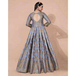 grey-floral-woven-jacquard-anarkali-style-gown