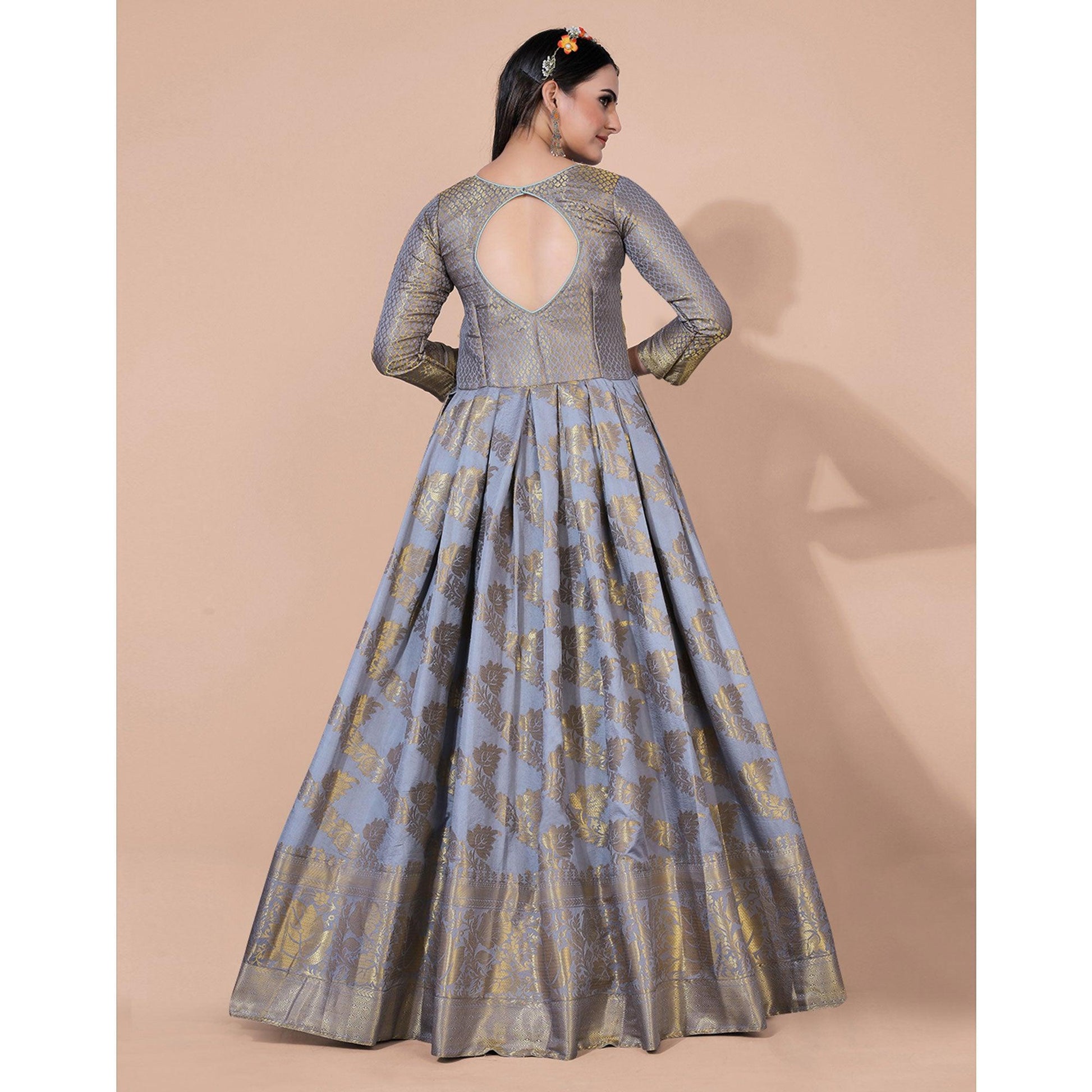 grey-floral-woven-jacquard-anarkali-style-gown