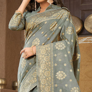 grey-floral-woven-pure-cotton-saree-144130