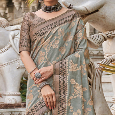 grey-floral-woven-pure-silk-saree-144146