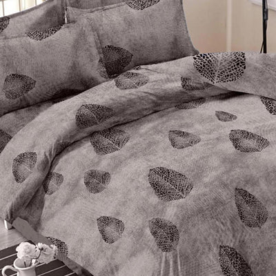 trendy-blue-colored-leaf-printed-cotton-double-bedsheet-with-pillow-cover-57971