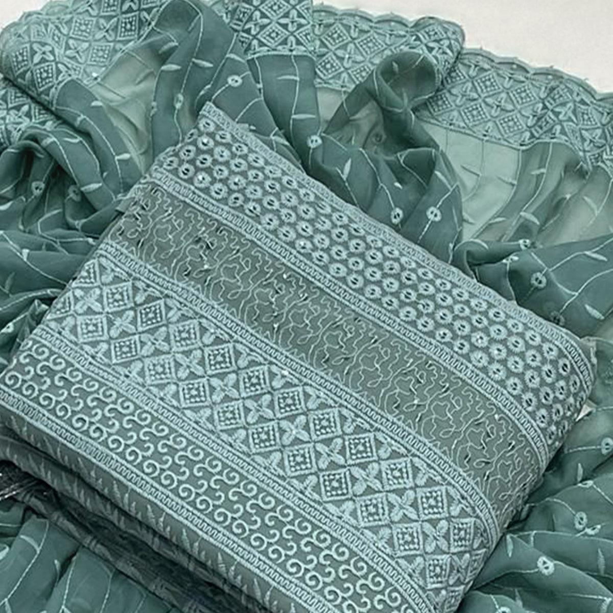 grey-lucknowi-embroidered-georgette-dress-material
