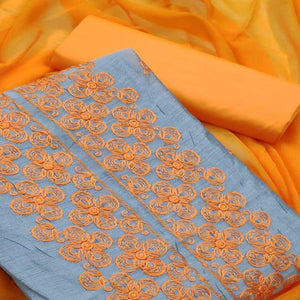grey-orange-embroidered-chanderi-dress-material-11660