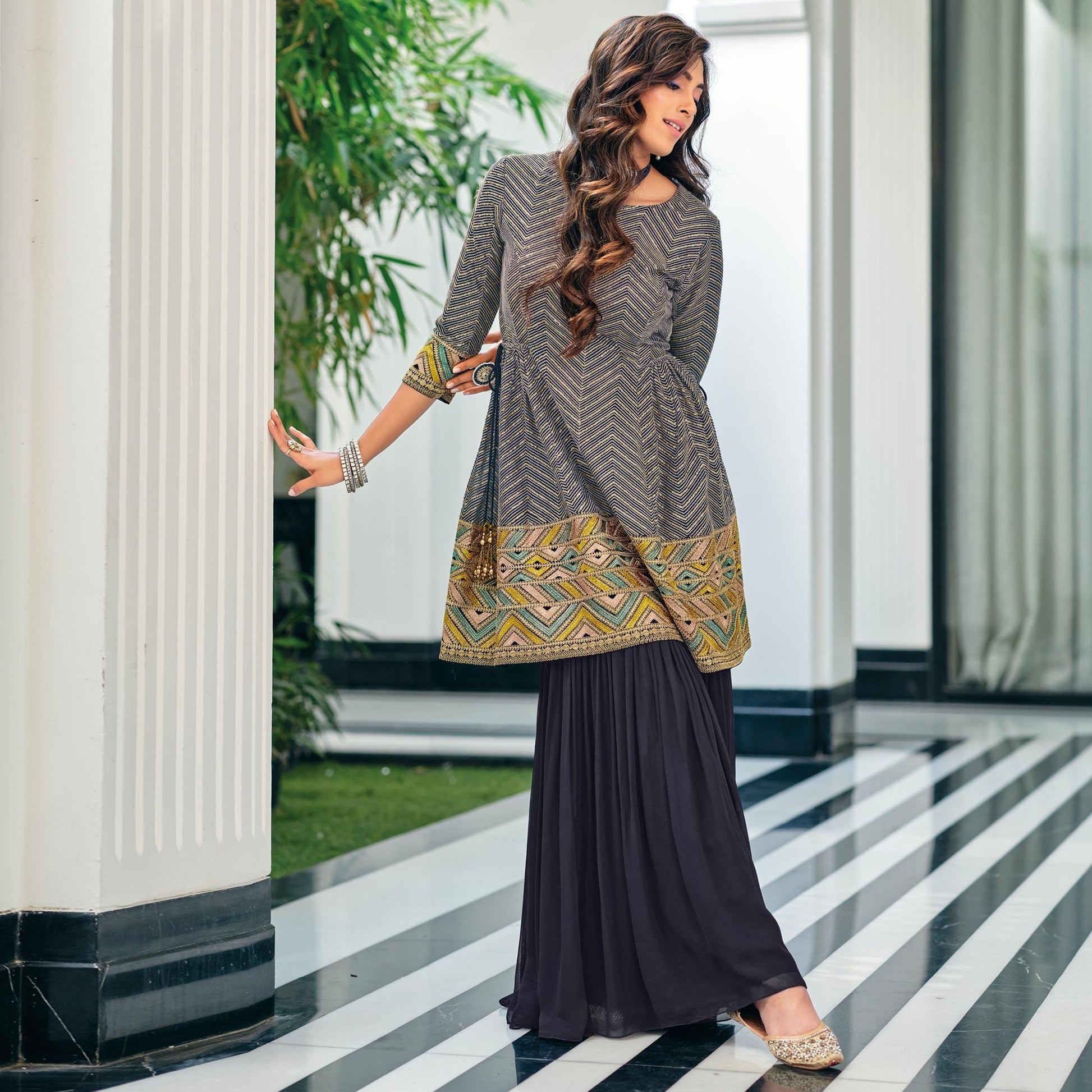 grey-party-wear-embroidered-georgette-sharara-suit-139623
