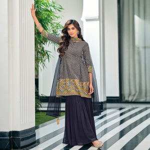 grey-party-wear-embroidered-georgette-sharara-suit-139623