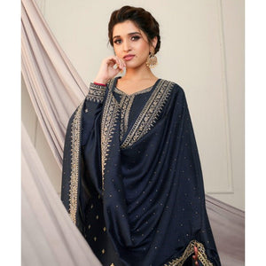 grey-party-wear-embroidered-silk-georgette-palazzo-suit-138081