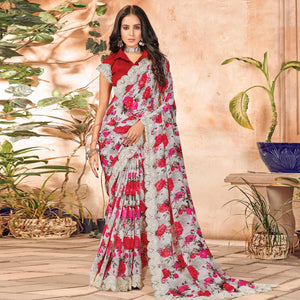 grey-partywear-floral-printed-georgette-saree-designer-lace-127488
