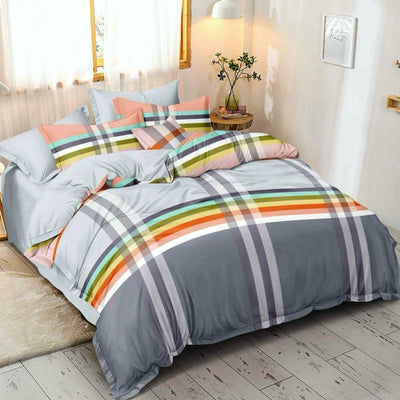 graceful-grey-coloured-poly-cotton-double-bedsheet-with-pillow-cover-105281