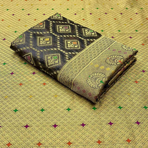 Grey Woven Organza Saree