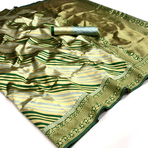 Grey Woven Silk Saree