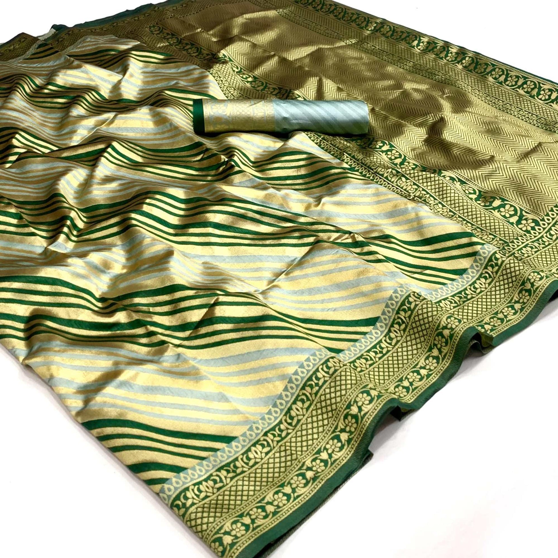 Grey Woven Silk Saree
