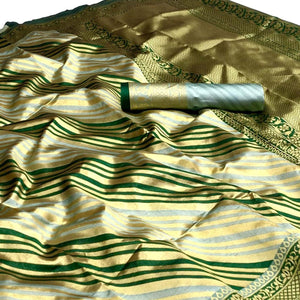 Grey Woven Silk Saree