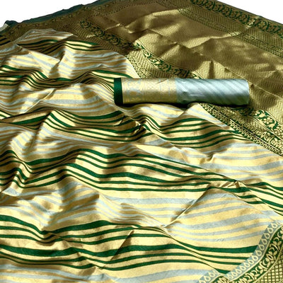 Grey Woven Silk Saree
