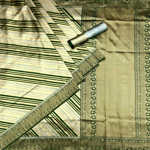 Grey Woven Silk Saree